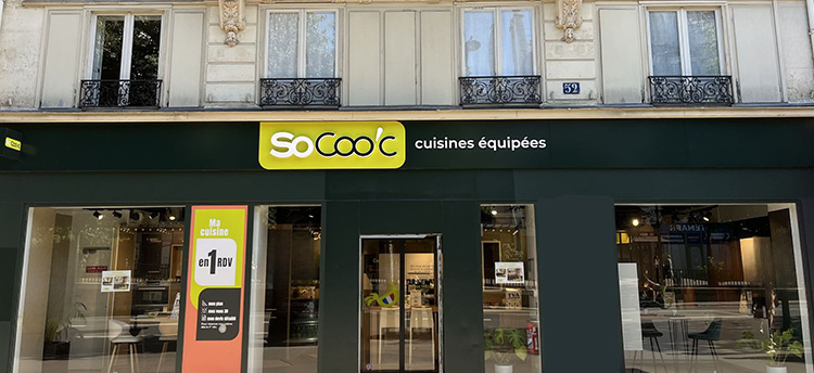 Magasin cuisine équipée façade SoCoo'c  Paris République